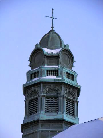 The Pennhurst Admin cupola before scrappers removed the siding